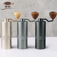 Upgraded Manual Coffee Grinder Portable Hand-crank Coffee Mill with CNC Grinding Core, Gift Box Set