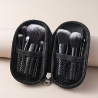 10-Piece Mini Makeup Brush Set with Crystal Handle, Portable Foundation & Eyeshadow Brushes for Travel
