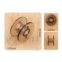 Sewing Machine Bobbin Case with 25 Colorful Plastic Bobbins for Household Use