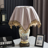 Fabric Dust Cover for Small Appliances and Lampshades, European Style Round