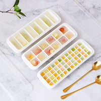 Household Ice Cube Tray with Lid for Coffee Bar Freezer Quick Freeze Ice Maker