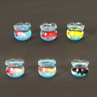 Miniature Simulation Fish Tank Micro Landscape Ornament for Office Desk