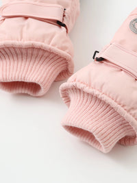 Men's Waterproof Thermal Ski Gloves with Anti-Loss Rope for Winter Sports
