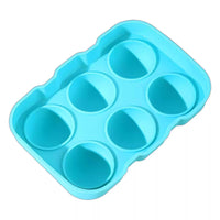 Silicone Sphere Ice Cube Mold for Whiskey and Cocktails, Large Round Ice Ball Maker for Home Bar