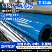 Blue Geomembrane Liner for Swimming Pools and Water Parks, Impermeable Pond Liner