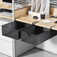 Under-Desk Hidden Drawer Storage Organizer for Office and Home