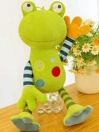 Comfort Clown Frog Plush Toy Cartoon Green Frog Stuffed Animal Soothing Pillow Doll Kids Gift