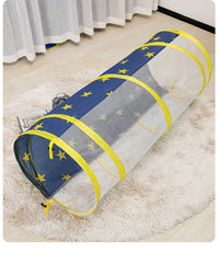 Kids Rocket Play Tent 3-Piece Set with Ball Pit and Tunnel for Indoor/Outdoor Play
