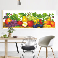 2026 New Cross Stitch Kit for Living Room Dining Room Fruit Pattern Embroidery