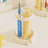 Toothbrush Holder with Dust Cover and Drainage, Portable Multifunctional Toothbrush Cup Holder for Home