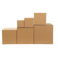 Square Corrugated Cardboard Shipping Boxes for Moving and E-commerce