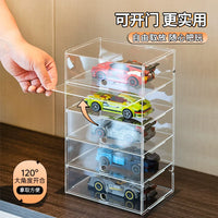 Diecast Model Car Display Case for Hot Wheels Tomica 1:64 1:32 1:18 Scale Vehicles Multi-Layer Transparent Storage Box