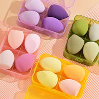 4-Pack Makeup Sponge Set, Wet & Dry Use, Non-latex Beauty Blenders for Foundation, Powder, Cream, and Liquid Cosmetics