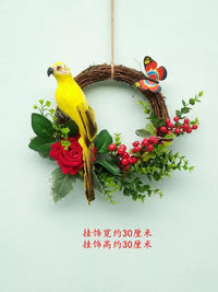 Artificial Flower Wreath Wall Decor for Living Room