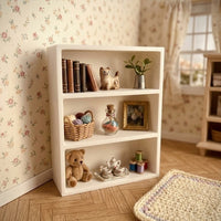Miniature Dollhouse Bookshelf Model Toy European Style Simulation Bookcase Ornament