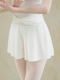 Women's A-Line Anti-Exposure Mesh Skirt for Ballet Dance, Figure Skating, Yoga, and Sports