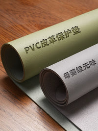 16-Color PVC Leather Floor Mat for Office Chair, Hardwood Floor Protector, Bedroom Study Carpet