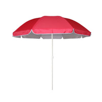 Outdoor Round Beach Umbrella with UV Protection and Foldable Design for Patio and Market Stalls