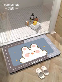 Absorbent Non-Slip Bathroom Entrance Mat