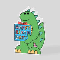 British Brand Wrap Childlike Children's Birthday Greeting Card, Cute Naughty Cartoon Baby Blessing Card