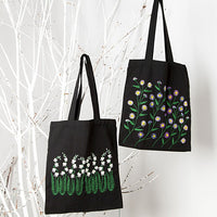 Sashiko Embroidery DIY Canvas Bag Kit for Beginners