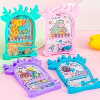 Mini Pinball Machine Game, Compact Arcade Games for Travel, Manual Pinball Toy for Kids Board Games
