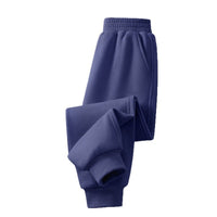 Kids' Solid Color Jogger Sweatpants for Boys and Girls, Thin Spring/Autumn Fleece Lined Track Pants