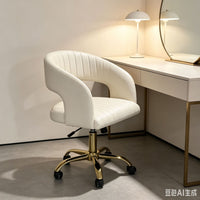 Adjustable Swivel Salon Chair with Wheels for Nail Techs, Stylists, and Office Use