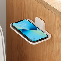 Foldable Wall-Mounted Bathroom Shelf for Toiletries and Hand Sanitizer, No-Drill Installation