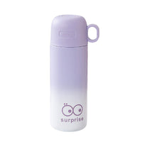 Cartoon Cute 316 Stainless Steel Insulated Water Bottle with Handle, Dual-Use Lid, 480ml