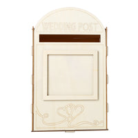 DIY Wooden Royal Wedding Card Box Mr. & Mrs. Mailbox for Reception & Sign-in