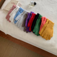 Fluffy Rabbit Fur Touchscreen Gloves for Winter Outdoor Cycling