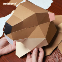 Cute Groundhog 3D Paper Model DIY Craft Kit for Animal Lovers