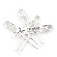 TELESKY 3mm Green LED Diodes, Round Head, High Brightness (20 Pack)
