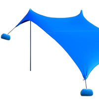 Portable Lycra Beach Sunshade Canopy with Aluminum Poles for Outdoor Camping Fishing