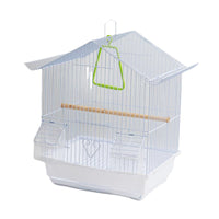 Small Portable Iron Bird Cage for Parakeets and Finches