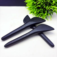 Natural Bian Stone Gua Sha Tool for Face and Eyes - Acupressure Massage Stick for Facial Beauty and Eye Care