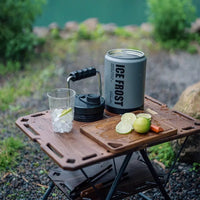 Chunshan Frost 1.9L Double-Layer 304 Stainless Steel Ice Bucket for Camping and Outdoor Use