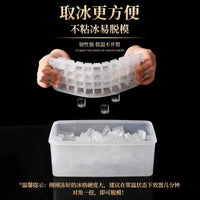 SK Clear Ice Cube Tray with Lid, 36-Grid Ice Maker for Home Freezer, Ice Ball Mold and Storage Box