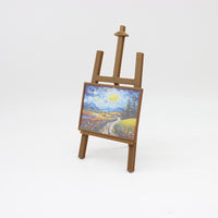 1:12 Dollhouse Miniature Easel with Painting Model for BJD Scene Props
