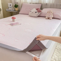Summer Ice Bean Cooling Mat Set Washable Air Conditioning Soft Mat for Single Bed