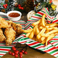 Christmas Oil-Proof Food Wrapping Paper for Burgers, Bread, and Fried Chicken