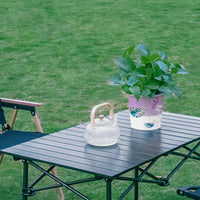 Portable Aluminum Alloy Folding Camping Table and Chair Set for Outdoor Activities