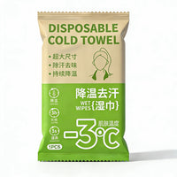 Cooling Towel Wipes for Summer Sports and Sweat Relief, Portable Mint Ice Towel