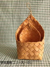 Nordic Woven Hanging Basket for Wall Decor, Kitchen Storage, and Planters