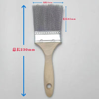 Industrial Stainless Steel Wire Brush with Wooden Handle for Cleaning and Rust Removal