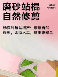 Parrot Perch Toy Climbing Ladder for Birds, Boredom Relief, Teeth Grinding, Claw Sharpening, Frosted Stand Bar Accessories