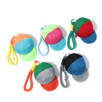 Dopamine Color Baseball Cap Coin Purse with Keychain