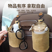 Car Trash Can and Umbrella Storage Bag, Foldable Hanging Multi-functional Vehicle Organizer