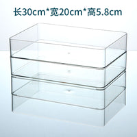 Clear Acrylic Narrow Rectangular Organizer for Desk, Vanity, Kitchen - Multi-purpose Storage Box